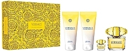 Духи, Парфюмерия, косметика Versace Yellow Diamond - Набор (edt/90ml + edt/mini/5ml + b/lot/100ml + sh/gel/100ml)