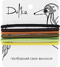 Набір різнобарвних гумок для волосся UH717709, 7 шт - Dulka — фото N1