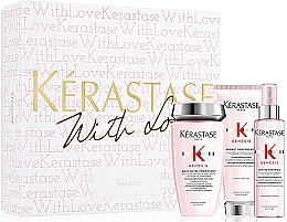 Духи, Парфюмерия, косметика Набор - Kerastase With Love Genesis Fondant Holiday Set (sham/250ml + fondant/200ml + fluid/150ml)