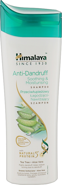 Шампунь від лупи для сухого і пошкодженого волосся «Заспокійливий і зволожуючий» - Himalaya Herbals Anti-Dandruff Shampoo — фото N3