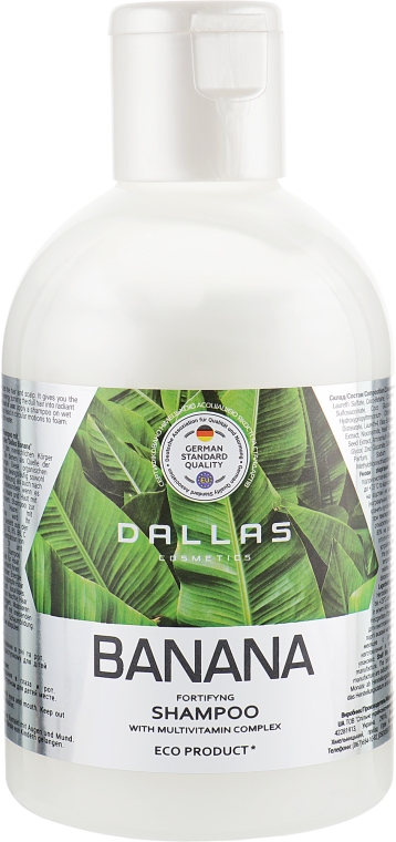 Шампунь для волос "Банан" - Dalas Cosmetics Fortifying Shampoo — фото N5