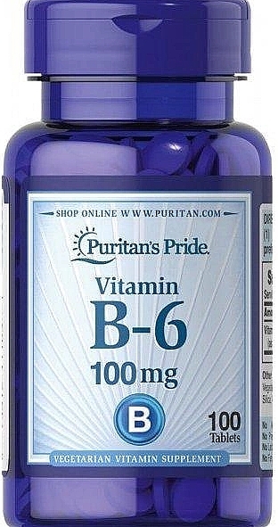 Дієтична добавка "Вітамін B6", 5000 iu - Puritan's Pride B6 Pyridoxine — фото N1