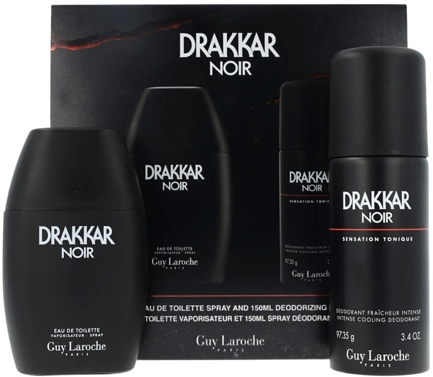 Guy Laroche Drakkar Noir - Набор (edt/100ml + deo/150ml) — фото N1