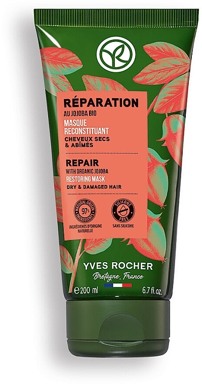 Маска для волос - Yves Rocher Repair With Organic Jojoba Restoring Mask — фото N1