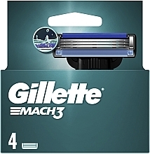 Сменные кассеты для бритья, 4 шт. - Gillette Mach3 — фото N2