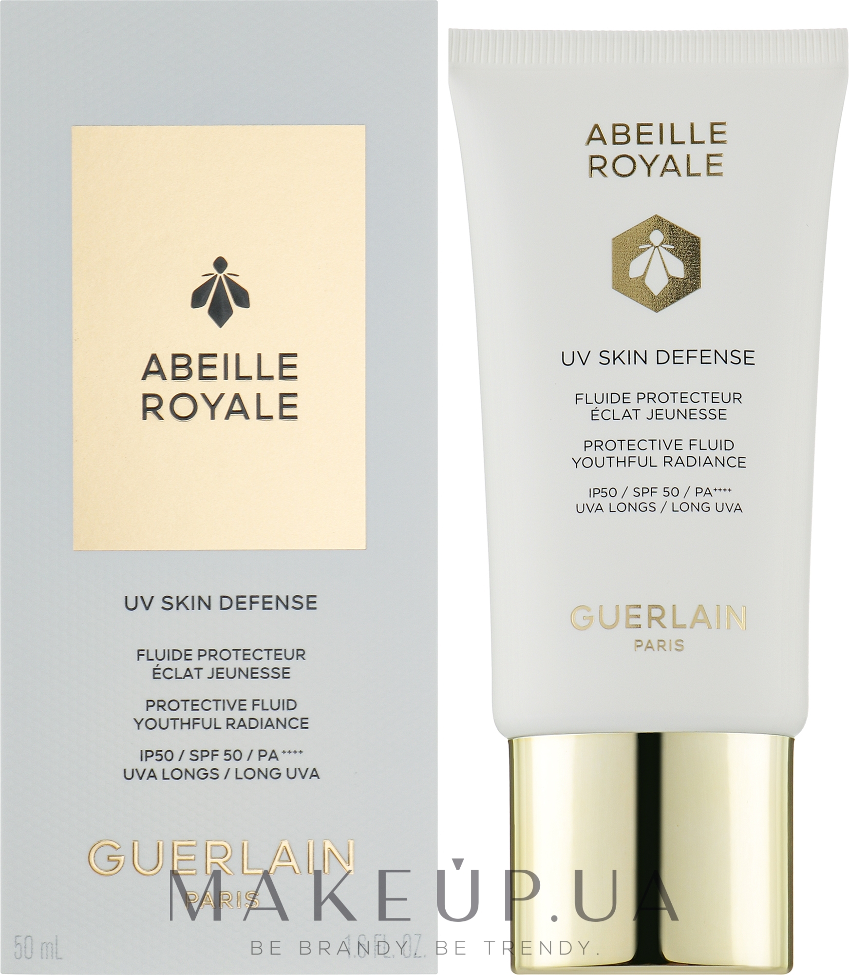 Солнцезащитный флюид - Guerlain Abeille Royale UV Skin Defense Protective Fluid SPF50 — фото 50ml