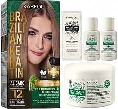 Набор для выпрямления тонких волос - Kareol Brazilian Keratin — фото N1