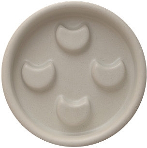 Керамическая мыльница "Серая" - Mohani Lunula Ceramic Soap Dish Gray — фото N1