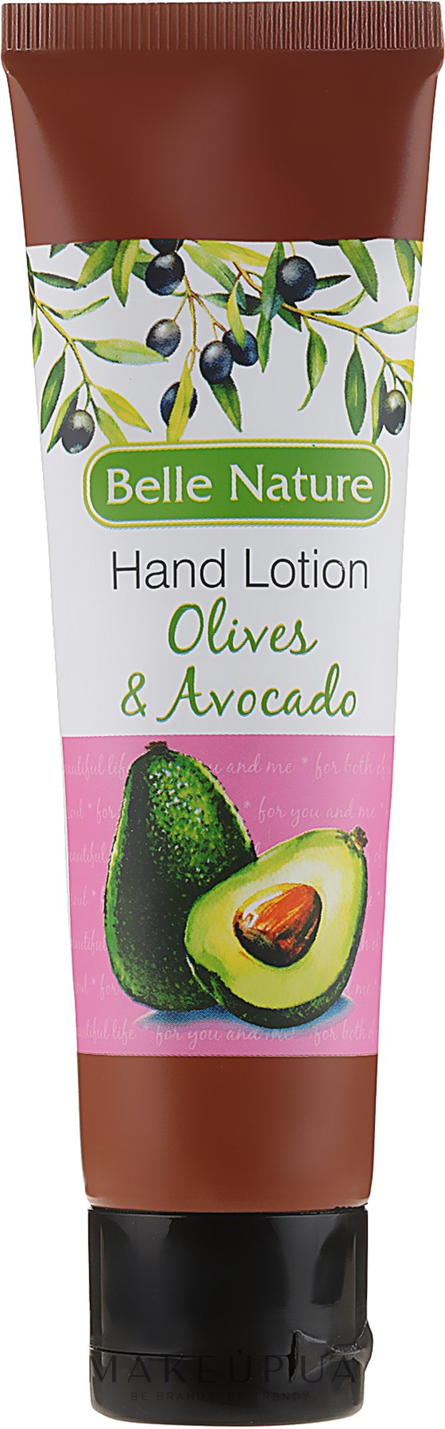 Бальзам-крем для рук з ароматом оливок і авокадо - Belle Nature Hand Lotion Olives&Avocado — фото 60ml