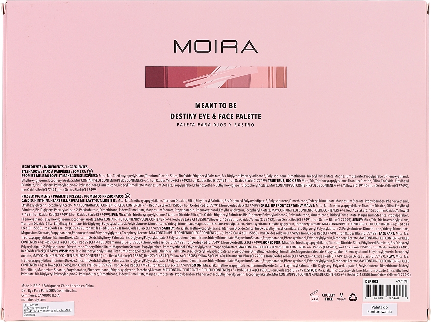 Палетка для макіяжу - Moira Meant To Be Eye & Face Palette — фото N4