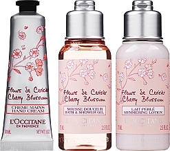 Набор - L'Occitane Cherry Blossom (sh/gel/75ml + b/lot/75ml + h/cr/30ml) — фото N2