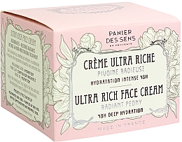 Насичений крем для обличчя - Panier des Sens Radiant Peony Ultra Rich Face Cream — фото N3