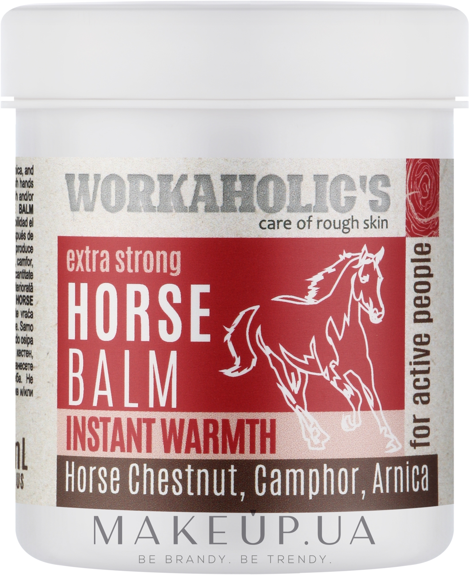 Согревающий конский бальзам для тела - Workaholic's Horse Balm Instant Warmth — фото 125ml