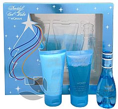 Духи, Парфюмерия, косметика Davidoff Cool Water Woman - Набор (edt/30ml + b/lot/50ml + sh/gel/50ml)