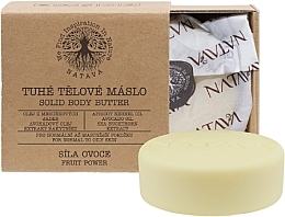 Парфумерія, косметика Тверде масло для тіла "Фруктова сила" - Natava Solid Body Butter