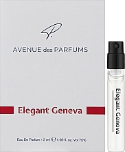 Духи, Парфюмерия, косметика Avenue Des Parfums Elegant Geneva - Парфюмированная вода (пробник)