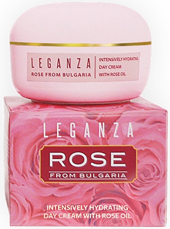 Интенсивный увлажняющий дневной крем с розовым маслом - Leganza Rose Intensively Hydrating Day Cream