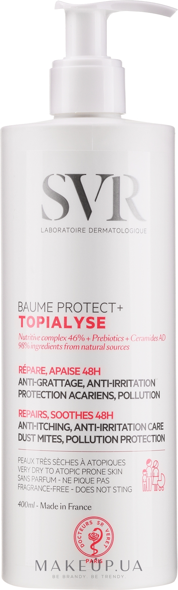 Захисний бальзам для обличчя й тіла - SVR Topialyse Balm Protect+ — фото 400ml