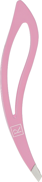 Пинцет для бровей скошенный RTW-101, розовый - Christian — фото N1
