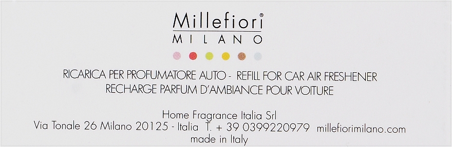 Картридж для аромадифузора в авто "Минеральное золото" - Millefiori Milano Icon Refill Mineral Gold — фото N1