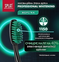 Зубна щітка, чорно-бірюзова - SPLAT Professional Whitening Hard — фото N4