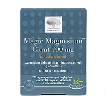 Парфумерія, косметика Харчова добавка "Магній цитрат 700 мг" - New Nordic Magic Magnesium Citrat 700 Mg