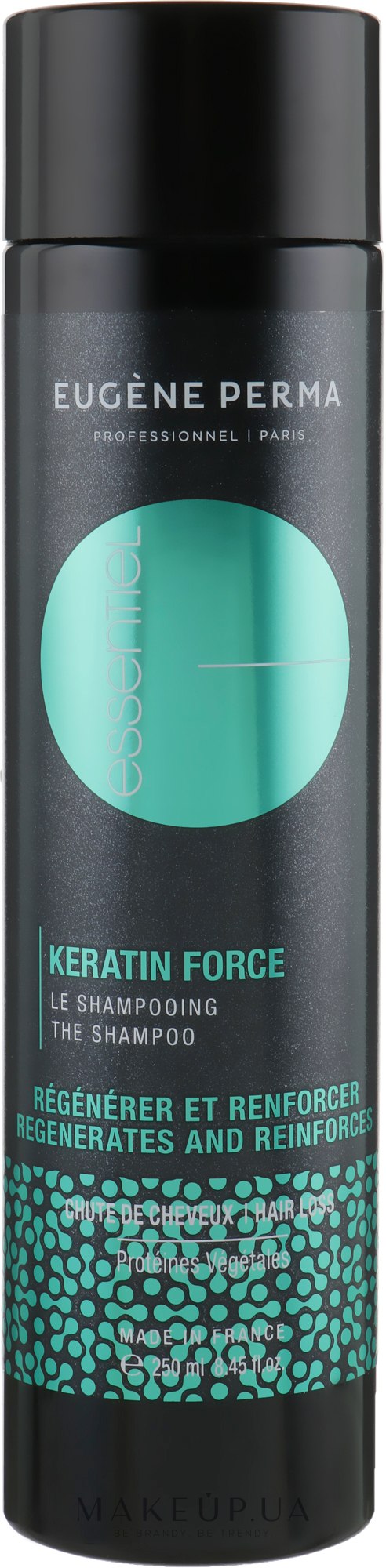 Шампунь з кератином, що стимулює ріст волосся - Eugene Perma Essentiel Keratin Force Shampoo — фото 250ml