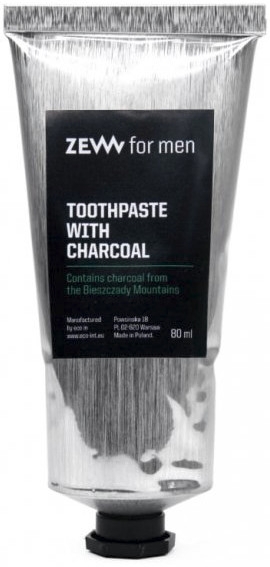 Угольная зубная паста - Zew For Men Toothpaste With Charcoal — фото N1