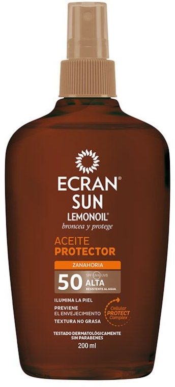 Солнцезащитное масло - Ecran Sun Lemonoil Oil Spray SPF50 — фото N1