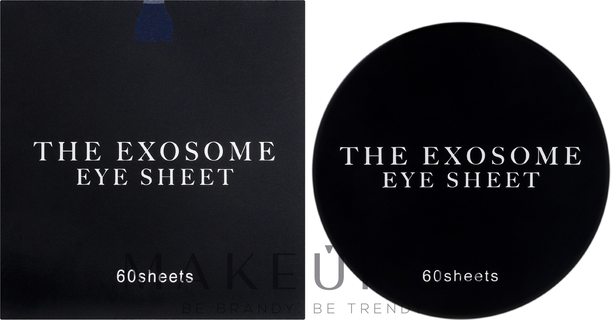 Увлажняющие антивозрастные патчи для сухой кожи - Kor Japan The Exosome Eye Sheet Black  — фото 60шт