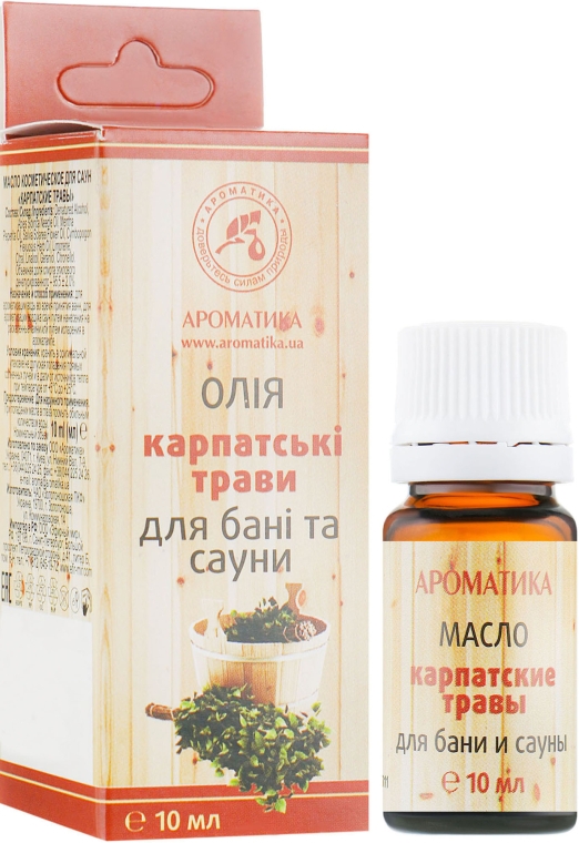 Эфирное масло для бани и сауны "Карпатские травы" - Ароматика