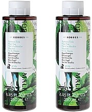 Духи, Парфюмерия, косметика Набор - Korres Mint Tea (sh/gel/2*250ml)