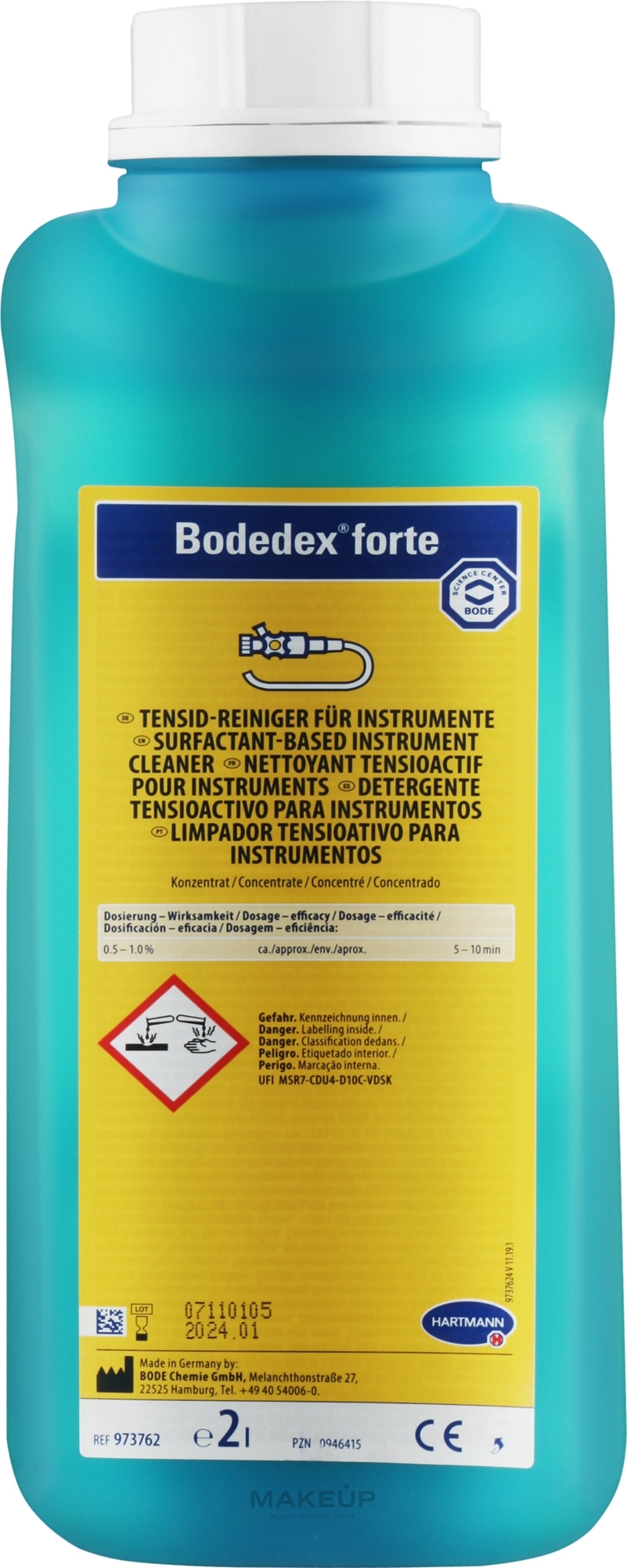 Очиститель для инструментов и лабораторных приборов - Bode Bodedex Forte — фото 2000ml