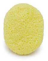 Спонж для умывания, овальный "Лимон" - Bebevisa Konjac Sponge — фото N1