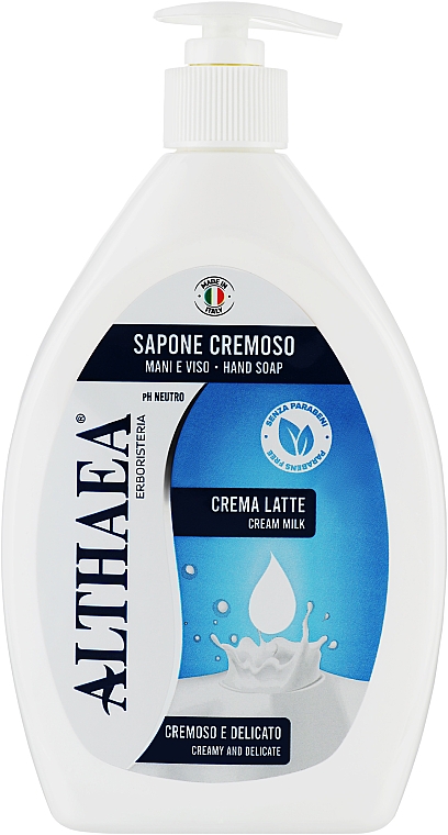 Рідке крем-мило - Althaea Cream Milk Hand Soap — фото N1