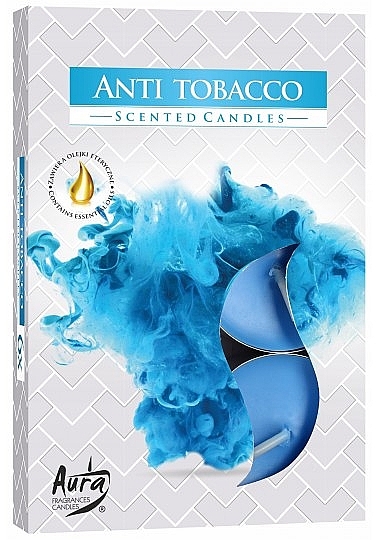 Набор чайных свечей "Антитабак" - Bispol Anti Tobacco Scented Candles — фото N1