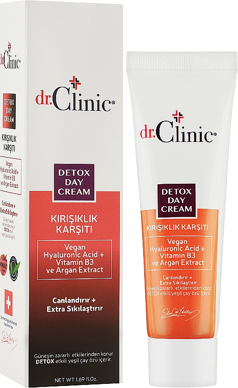 Дневной крем против морщин для лица - Dr. Clinic Detox Day Cream — фото N2