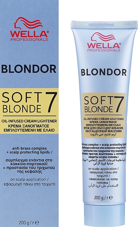 Освітлюючий крем на масляній основі - Wella Professional Blondor Soft Blonde Cream  — фото N2