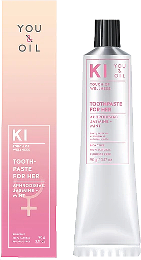 Зубная паста для женщин - You & Oil Aphrodisiac Toothpastes Jasmine Mint — фото N3