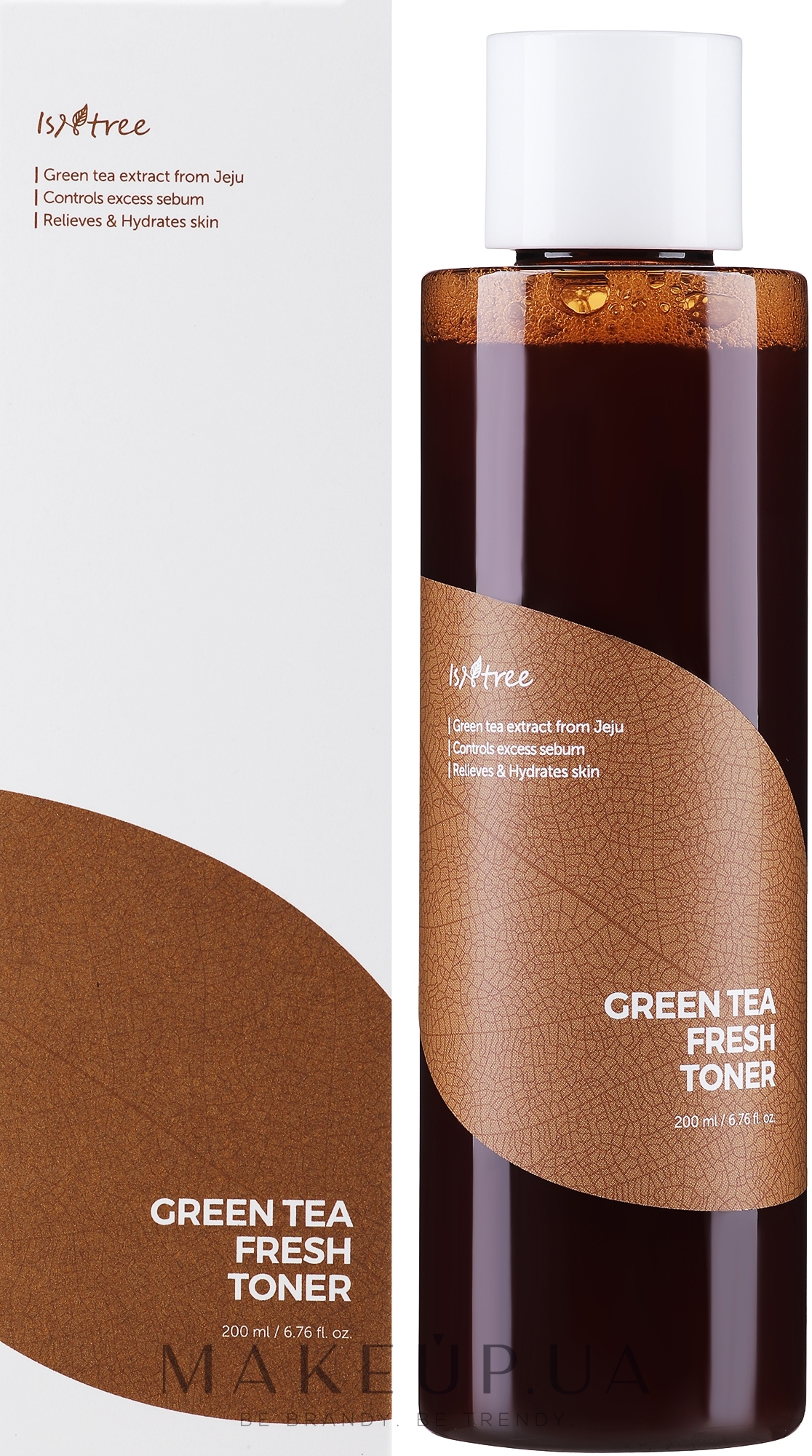 Освіжальний тонік з екстрактом зеленого чаю - IsNtree Green Tea Fresh Toner — фото 200ml