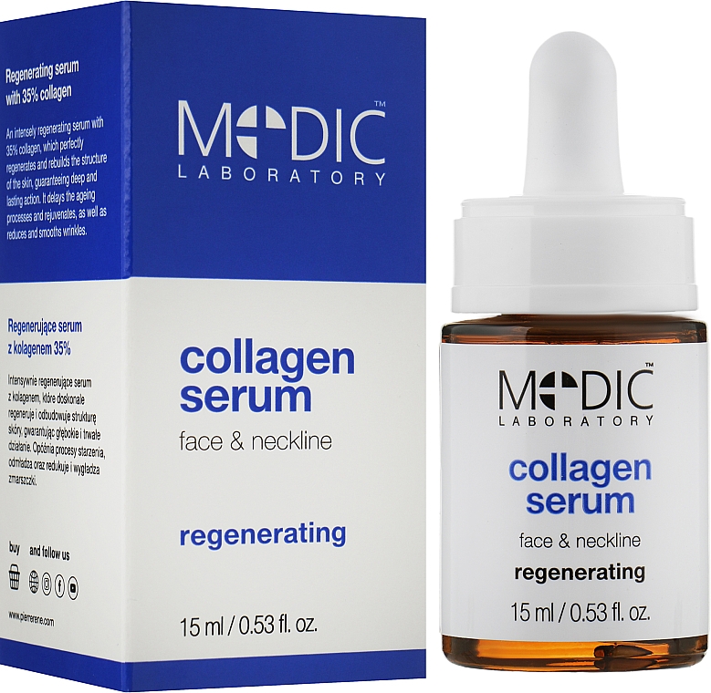 Відновлювальна колагенова сироватка для обличчя - Pierre Rene Medic Laboratorium Regenerating Collagen Serum — фото N4