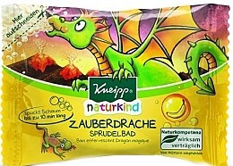 Шипуча таблетка для ванн "Чарівний дракон" з ароматом банана - Kneipp Badezusatz Naturkind Zauberdrache Sprudelbad — фото N1