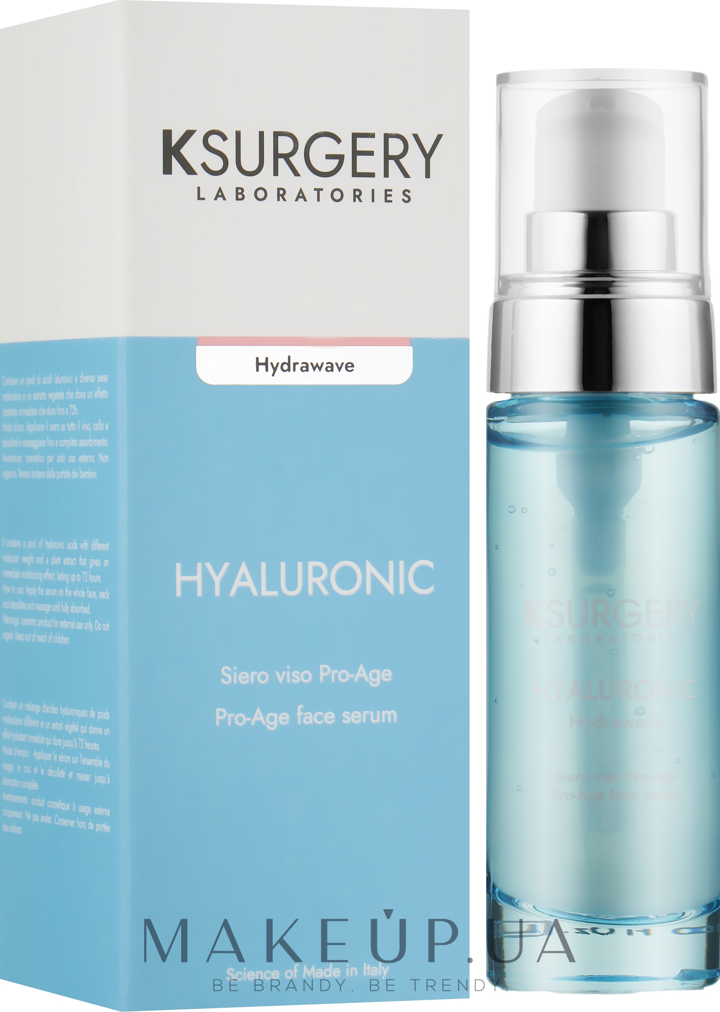 Сироватка зволожувальна для обличчя - K-Surgery Hyaluronic Hydrawave Pro-Age Serum — фото 30ml