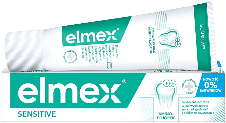 УЦЕНКА Зубная паста "Элмекс" для чувствительных зубов с аминофторидом - Elmex Sensitive * — фото N6
