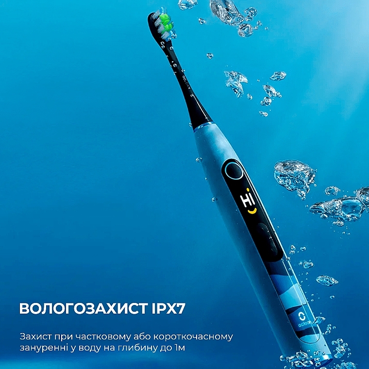 Электрическая зубная щетка Oclean X10 Blue - Oclean X10 Electric Toothbrush Blue — фото N9