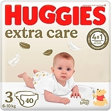 Подгузники Extra Care, размер 3 (6-10 кг), 40 шт. - Huggies — фото N1