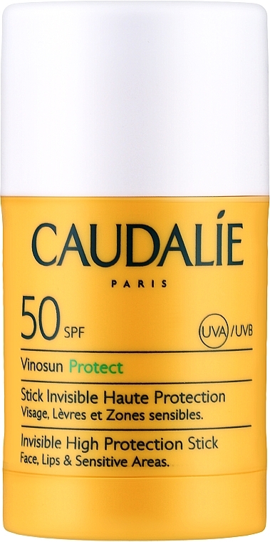 Солнцезащитный стик - Caudalie Vinosun Protect Invisible High Protection Stick SPF 50 — фото N1