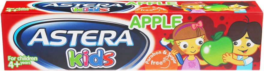 Зубна паста зі смаком яблука - Astera Kids With Apple Flavour