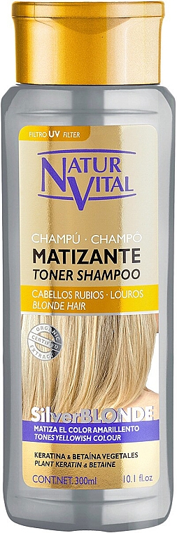 Матирующий шампунь - Natur Vital Silver Blonde Mattifying Shampoo — фото N1