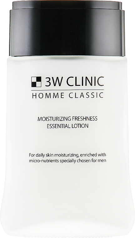 Мужской увлажняющий лосьон - 3w Clinic Homme Classic Moisturizing Freshness Essential Lotion — фото N2